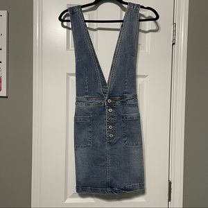 Denim Overall Mini Dress